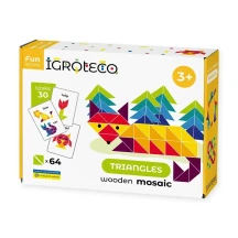 Гра дерев'яна трикутна "Мозаїка" 3+ Igroteco 900194