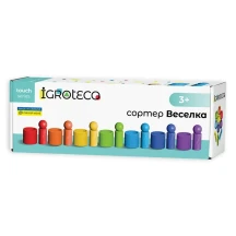 Игра развивающая  деревянный сортер "Радуга" 3+ Igroteco 900712