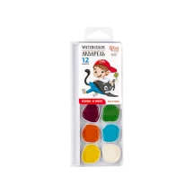 Акварельна фарба "Cats with a Boy" Rosa Kids 12 кольорів, без пензлика 301203