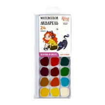 Акварельна фарба "Cats with a Girl" Rosa Kids 24 кольори, без пензлика 301208