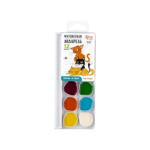 Акварельна фарба "Cats" Rosa Kids 12 кольорів, без пензлика, пластик 301202