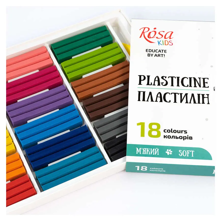 Пластилін "Cats" Rosa Kids 18 кольорів, 288 г, стек 302103 — фото 3