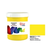 Гуаш Rosa Studio 100 мл, жовта лимонна 3230903