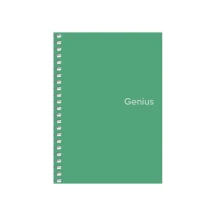 Блокнот для записів А6 Школярик Genius 80 аркушів, клітинка, пластик, спіраль А6-080-6807K — фото 5