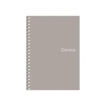 Блокнот для записів А6 Школярик Genius 80 аркушів, клітинка, пластик, спіраль А6-080-6807K — фото 2