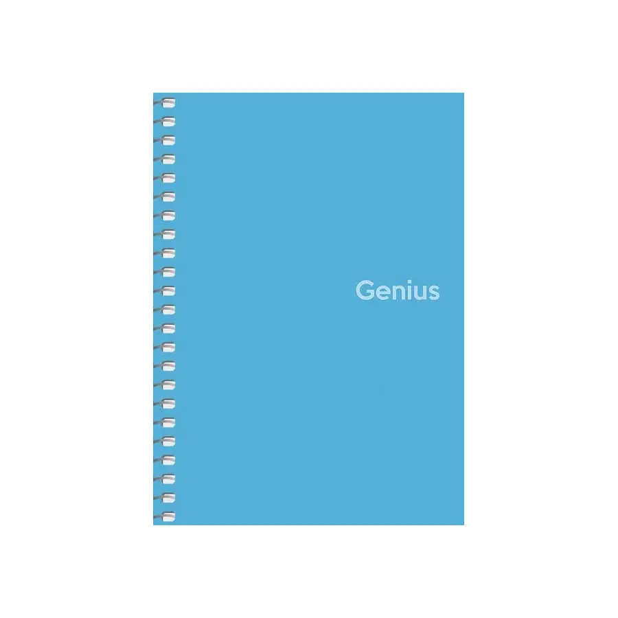 Блокнот для записів А6 Школярик Genius 80 аркушів, клітинка, пластик, спіраль А6-080-6807K — фото 3