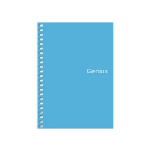 Блокнот для записів А6 Школярик Genius 80 аркушів, клітинка, пластик, спіраль А6-080-6807K — фото 3