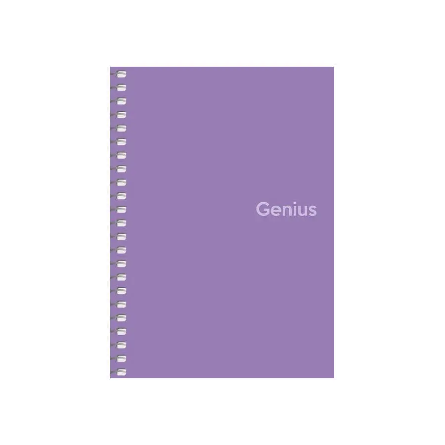 Блокнот для записів А6 Школярик Genius 80 аркушів, клітинка, пластик, спіраль А6-080-6807K — фото 4