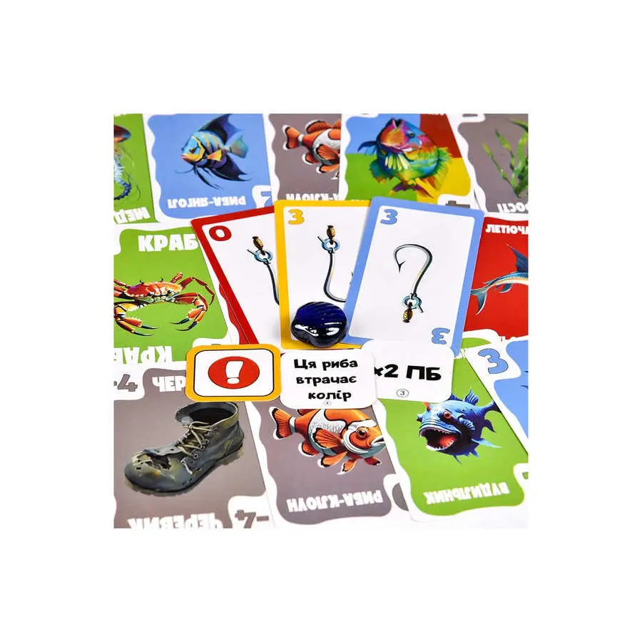 Игра Strateg настольная "Бешеная рыбалка" карточная 10+ 30845 Игра Strateg настольная "Бешеная рыбалка" карточная 10+ 30845 — фото 7