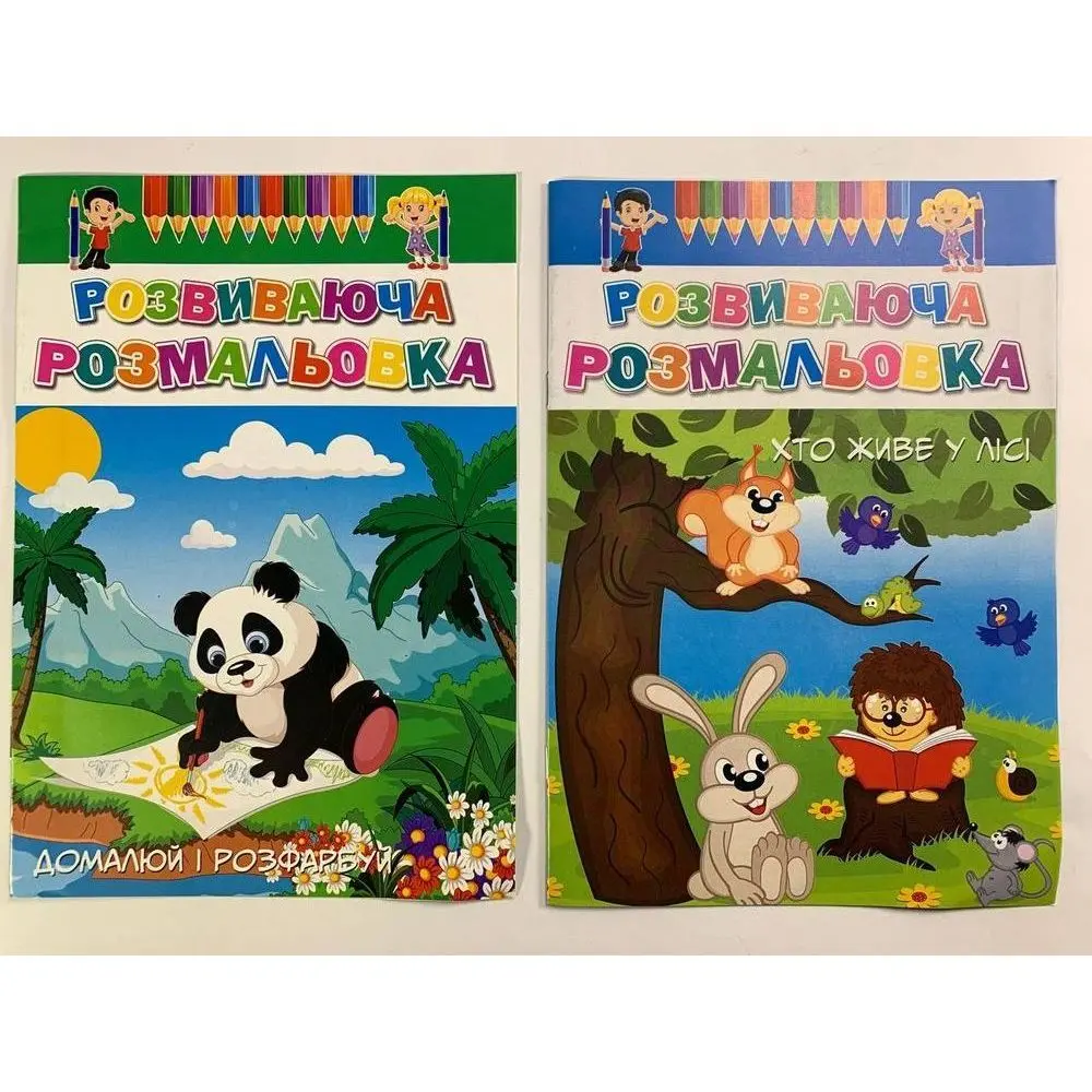 Раскраска А4 серии "Развивающая раскраска" 8 страниц, ассорти 16В-003 153631