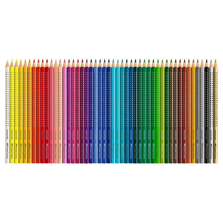 Олівці акварельні кольорові Faber-Castell 48 кольорів Grip 2001, металева коробка + аксесуари 112448 — фото 2