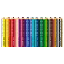 Олівці акварельні кольорові Faber-Castell 48 кольорів Grip 2001, металева коробка + аксесуари 112448 — фото 2