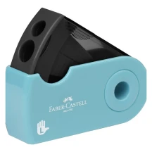 Точилка Faber-Castell SLEEVE два отвори, пластикова, з контейнером, для шульги 182770