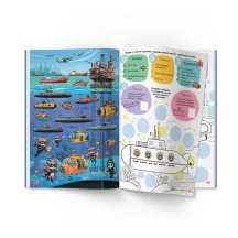 Книга Crystal Book "Інтерактивний віммельбух. Розумні машини'' з наліпками 0+ — фото 3