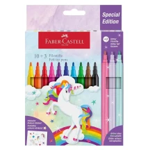 Фломастеры Faber-Castell Felt tip"Unicorn" 10+3 цветов, картонная упаковка 554213