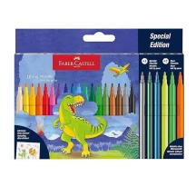 Фломастеры Faber-Castell "Dinosaur" 18+6 цветов, картонная упаковка 554222