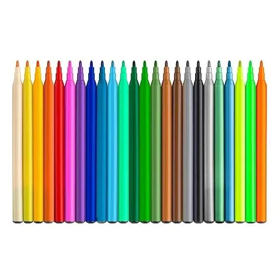 Фломастери Faber-Castell "Dinosaur" 18+6 кольорів , картонна упаковка 554222 — фото 2