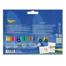 Фломастери Faber-Castell "Dinosaur" 18+6 кольорів , картонна упаковка 554222 — фото 3