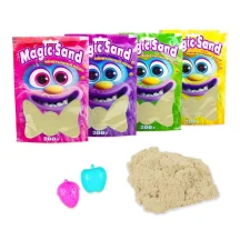 Набор для творчества Strateg кинетический песок Magic sand в пакете классический, 200 гр 39401-1