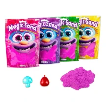 Набір для творчості Strateg кінетичний пісок Magic sand в пакеті фіолетовий, 200 гр 39401-4