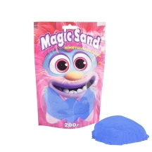 Набор для творчества Strateg кинетический песок Magic sand в пакете синий, 200 гр 39401-9