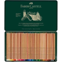 Олівці пастельні кольорові Faber-Castell Pitt Pastell 36 кольорів, металева коробка 112136 — фото 2