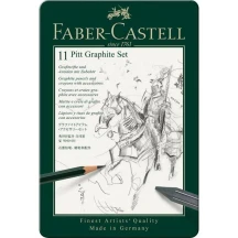 Набор для рисования Faber-Castell Графит Pitt 11 предметов, металлическая коробка 112972