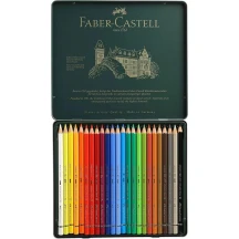 Олівці акварельні кольорові Faber-Castell Albrecht Durer 24 кольори, металева коробка 117524 — фото 3
