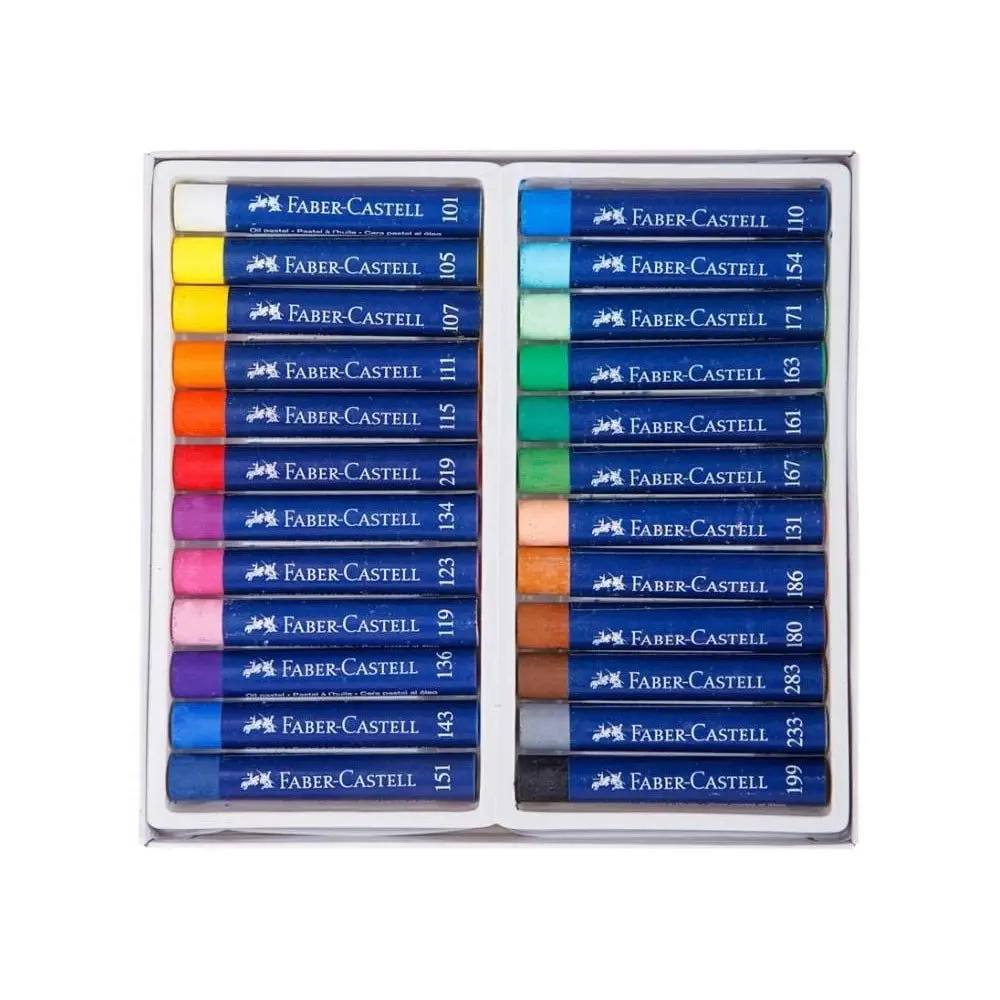 Пастель масляная Faber-Castell 24 цвета, синяя линия 127024 Пастель масляная Faber-Castell 24 цвета, синяя линия 127024 — фото 2