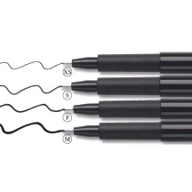 Ручка капилярная Faber-Castell Pitt Artist Pens, набор 4 штуки, цвет черный 167115 — фото 2