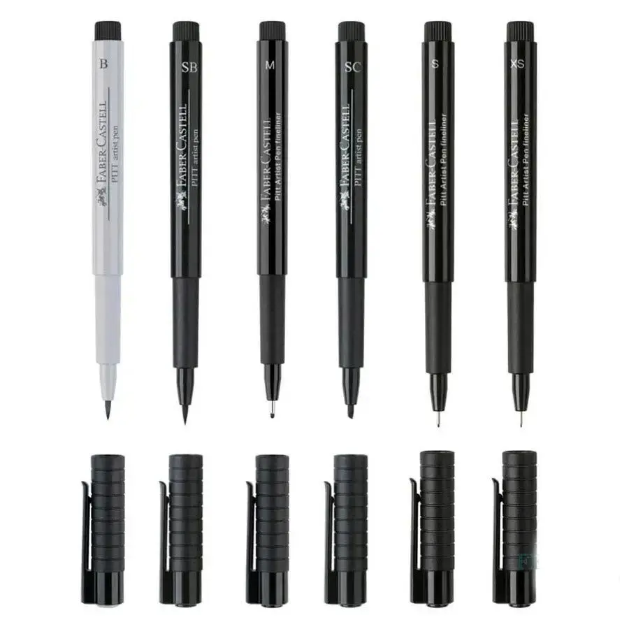 Ручка капилярная Faber-Castell Pitt Artist Pens, набор 6 штук Manga 167124 — фото 2