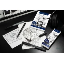 Ручка капілярна Faber-Castell Pitt Artist Pens, набір 4 штуки, колір чорний 167132 — фото 3