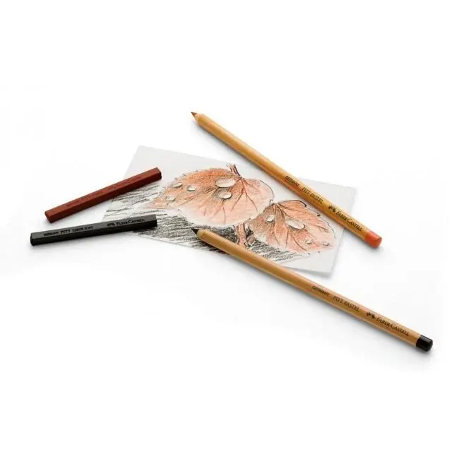 Олівець чорнографітний Faber-Castell Pitt чорний, м'який на масляній основі 112602 — фото 2
