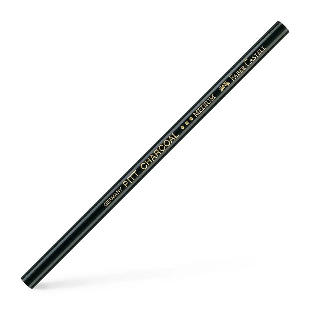 Карандаш угольный Faber-Castell Рitt натуральный средний 117400 Карандаш угольный Faber-Castell Рitt натуральный средний 117400