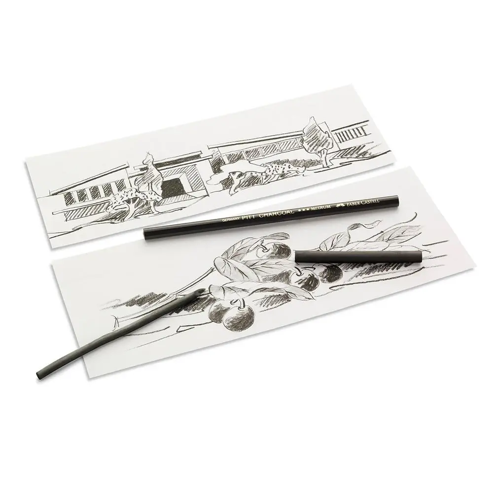 Олівець вугільний Faber-Castell Рitt натуральний твердий 117411 — фото 2