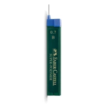 Грифель для механічного олівця Faber-Castell 0,7 мм В Super Polymer 120701