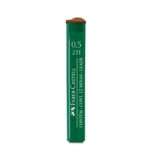 Грифель для механічного олівця Faber-Castell 0,5 мм 2H у пеналі 521512/OF/9125