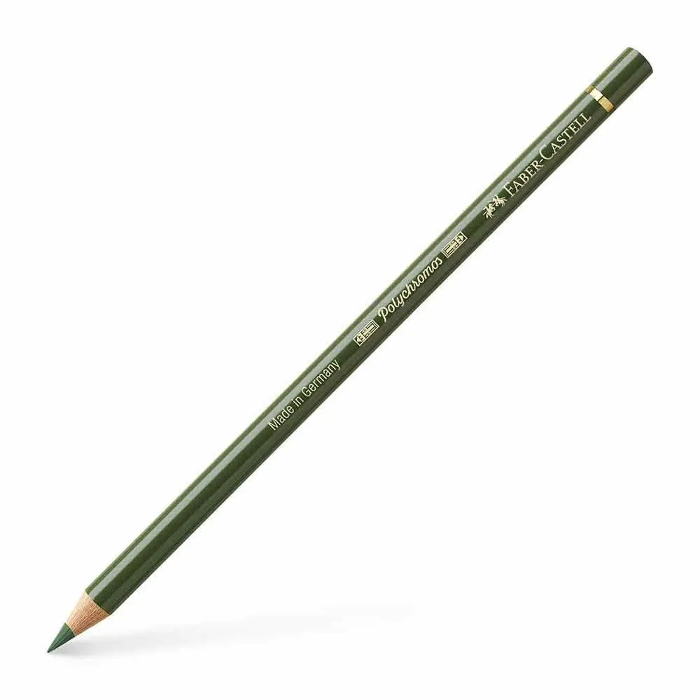 Карандаш цветной Faber-Castell Polychromos, темно-зеленый с желтизной 110174 Карандаш цветной Faber-Castell Polychromos, темно-зеленый с желтизной 110174
