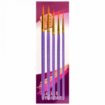 Пензлі для малювання 7012 5 штук синтетика, круглий № 1,3,5,7,9 Kolos 4270125