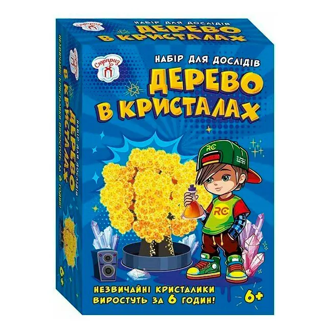 Набір для експериментів "Дерево у кристалах", асорті Ranok 6+ 10114173,4У — фото 4