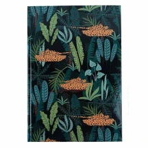 Записна книжка Axent А4 "Leopard", 96 аркушів, клітинка, зелена 8422-557-A
