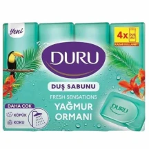 Мыло туалетное TM DURU Fresh Sensations 4 шт х 150 гр, ассорти
