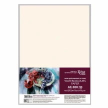 Папір для акварелі А3 10 аркушів, дрібне зерно, 200 г/м2 Rosa Studio 16921004