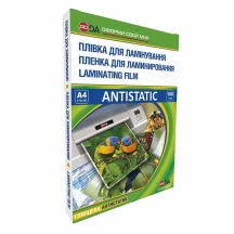 Плівка А4 для ламінування 100 мкм глянцева Antistatic, 100 штук Da Office 11201011208YA