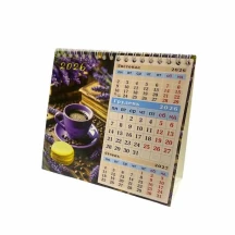 Календар Folio+ 2026 рік, настільний шалаш з блоком 7 х 13 см, 6 аркушів, пружина, асорті 173253-7 — фото 4