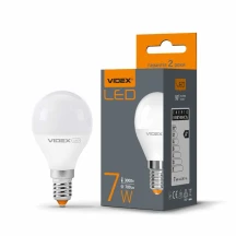 Світлодіодна лампа Videx LED G45e 7W E14 3000K 220V VL-G45e-07143