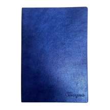 Щоденник недатований Bourgeois А5 320 сторінок, клітинка, кремовий блок, темно-синій 9940