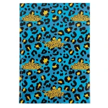 Книга записна Axent А4 "Leopard", 96 аркушів, клітинка, блакитна 8422-554-A