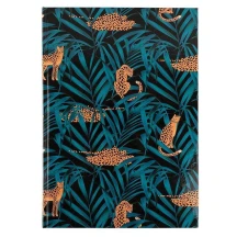 Книга записна Axent А4 "Leopard", 96 аркушів, клітинка, темно-синя 8422-556-A