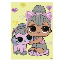 Алмазна мозаїка (вибіркова)  Ідейка "With Kitty Kitty", набір для творчості 15 х 20 см 7+ AML1206